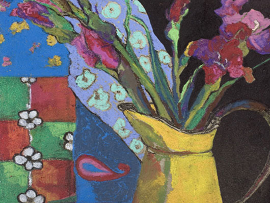 Gladioli & Yellow Jug