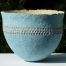 Ochre - impressed blue, yellow bowl